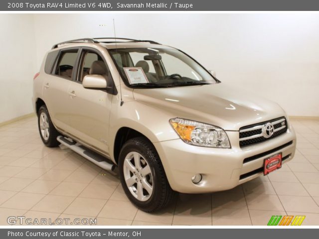 2008 Toyota RAV4 Limited V6 4WD in Savannah Metallic