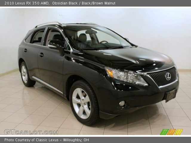 2010 Lexus RX 350 AWD in Obsidian Black
