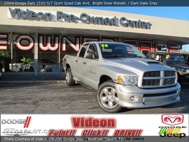 2004 Dodge Ram 1500 SLT Sport Quad Cab 4x4 in Bright Silver Metallic