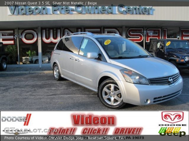 2007 Nissan Quest 3.5 SE in Silver Mist Metallic
