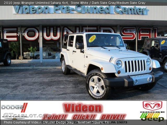 2010 Jeep Wrangler Unlimited Sahara 4x4 in Stone White