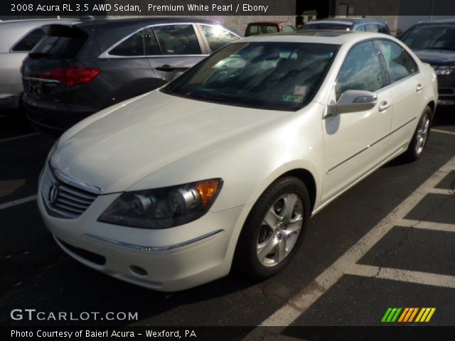 2008 Acura RL 3.5 AWD Sedan in Premium White Pearl