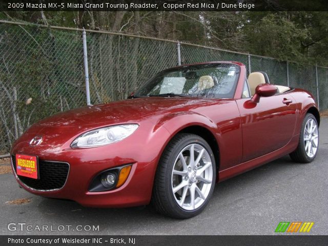 2009 Mazda MX-5 Miata Grand Touring Roadster in Copper Red Mica