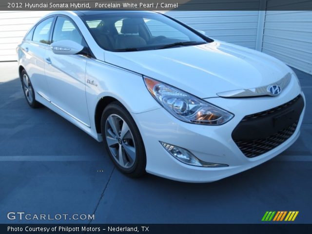 2012 Hyundai Sonata Hybrid in Porcelain White Pearl