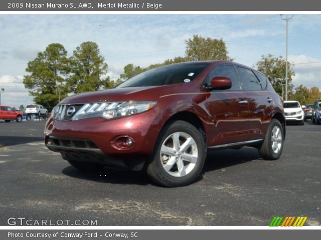 2009 Nissan Murano SL AWD in Merlot Metallic