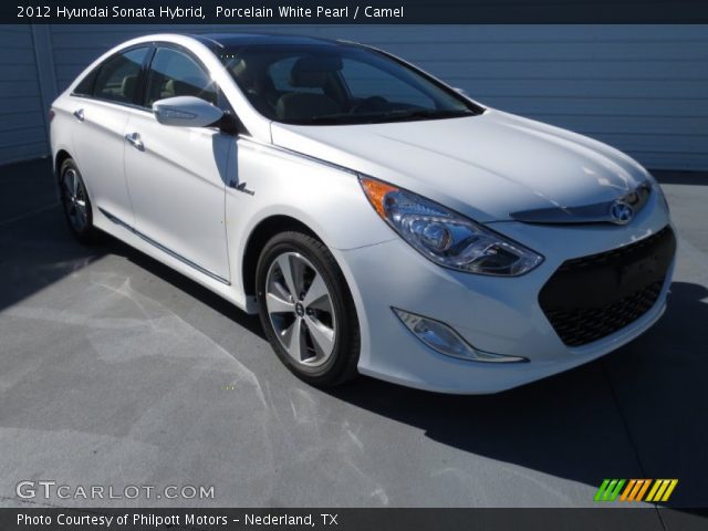 2012 Hyundai Sonata Hybrid in Porcelain White Pearl