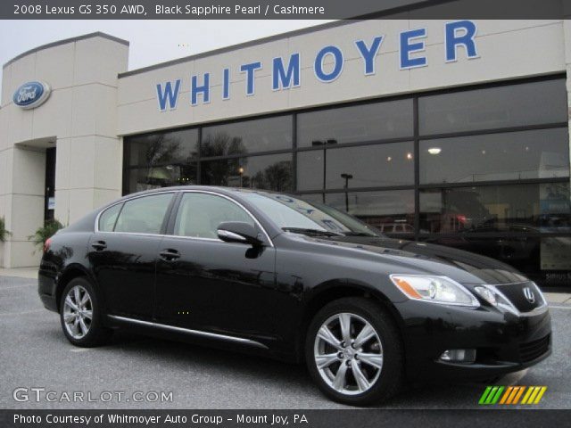2008 Lexus GS 350 AWD in Black Sapphire Pearl