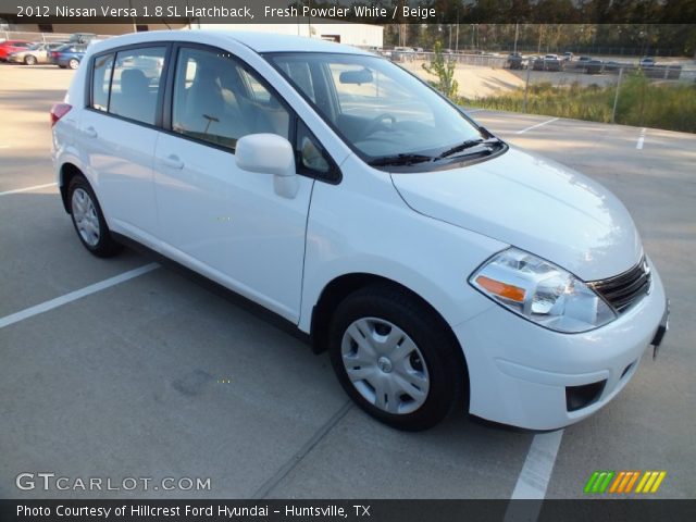 2012 Nissan Versa 1.8 SL Hatchback in Fresh Powder White