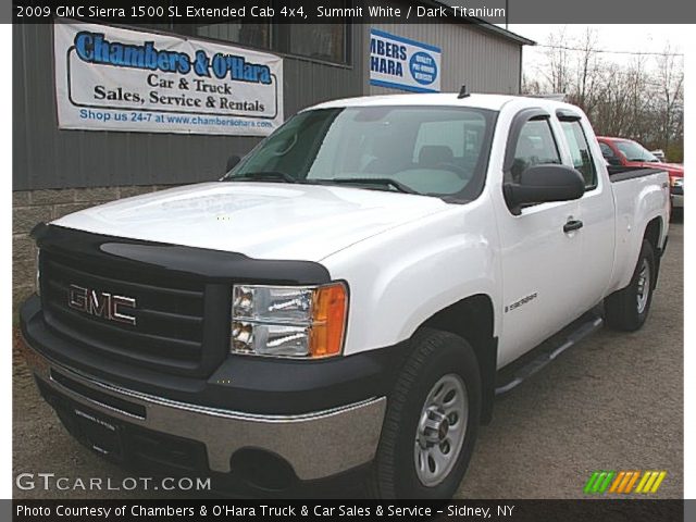 2009 GMC Sierra 1500 SL Extended Cab 4x4 in Summit White