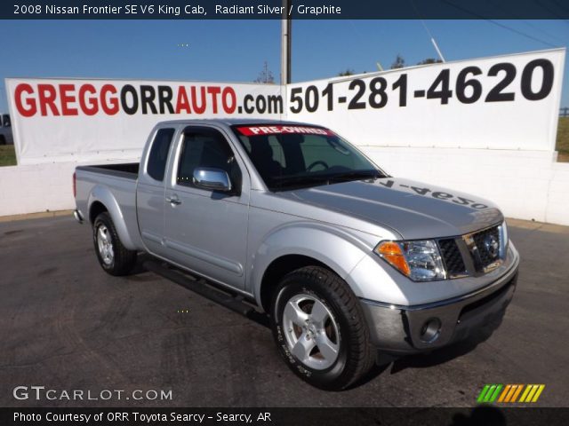2008 Nissan Frontier SE V6 King Cab in Radiant Silver
