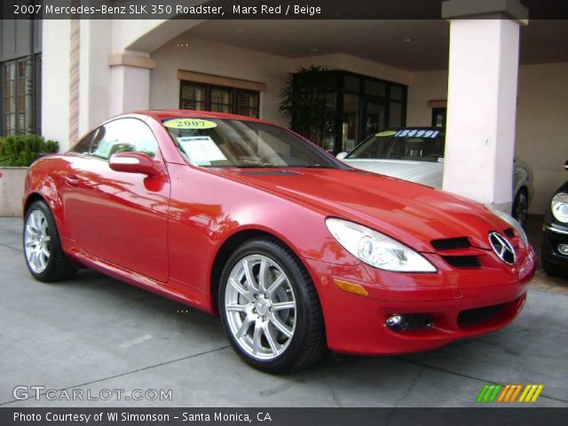 2007 Mercedes-Benz SLK 350 Roadster in Mars Red