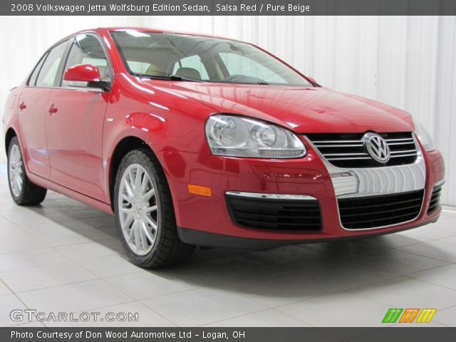 2008 Volkswagen Jetta Wolfsburg Edition Sedan in Salsa Red