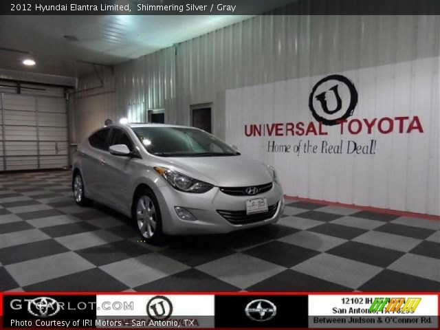 2012 Hyundai Elantra Limited in Shimmering Silver