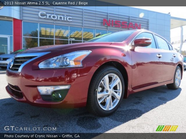 2013 Nissan Altima 2.5 SL in Cayenne Red