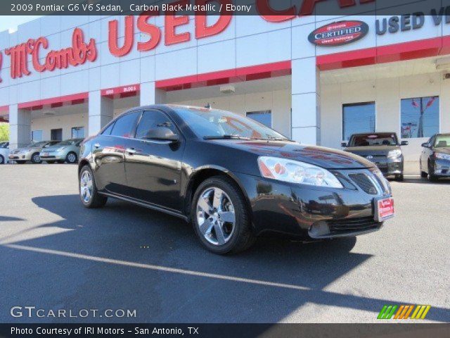 2009 Pontiac G6 V6 Sedan in Carbon Black Metallic