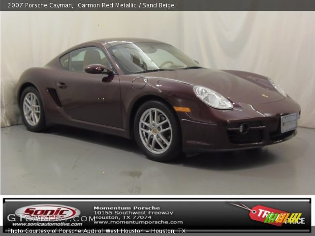 2007 Porsche Cayman  in Carmon Red Metallic