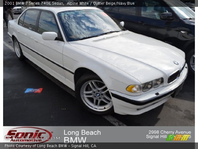 2001 BMW 7 Series 740iL Sedan in Alpine White