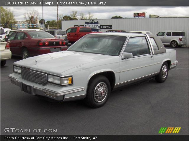 1988 Cadillac DeVille Coupe in Light Pearl Gray