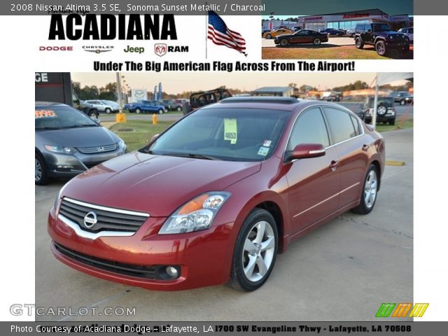 2008 Nissan Altima 3.5 SE in Sonoma Sunset Metallic