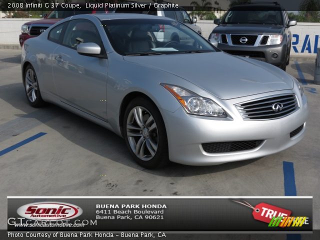 2008 Infiniti G 37 Coupe in Liquid Platinum Silver