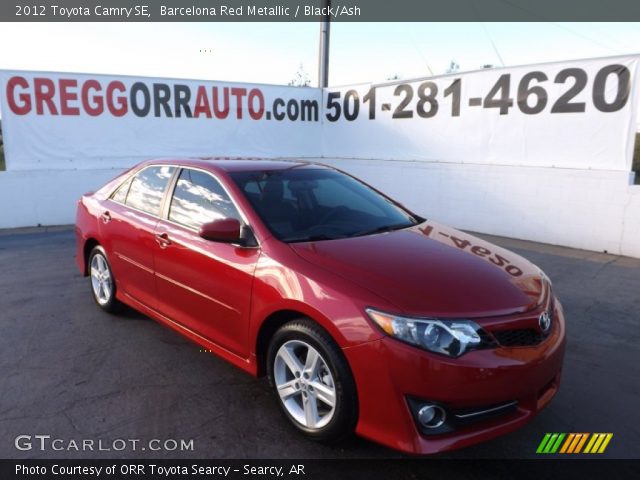 2012 Toyota Camry SE in Barcelona Red Metallic