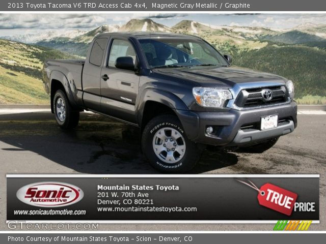 2013 Toyota Tacoma V6 TRD Access Cab 4x4 in Magnetic Gray Metallic
