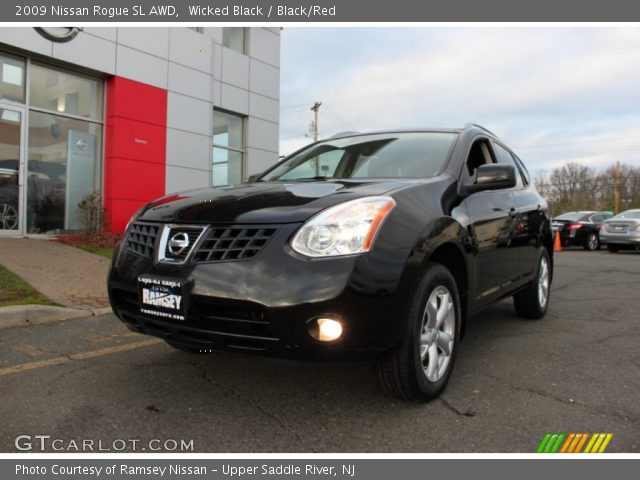 2009 Nissan Rogue SL AWD in Wicked Black