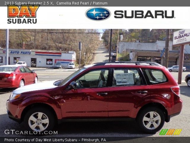 2013 Subaru Forester 2.5 X in Camellia Red Pearl
