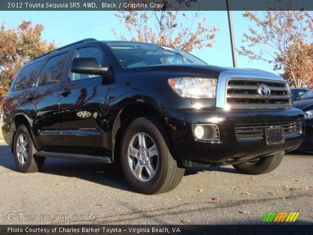 2012 Toyota Sequoia SR5 4WD in Black