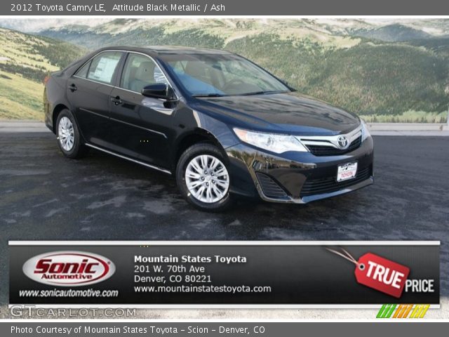 2012 Toyota Camry LE in Attitude Black Metallic