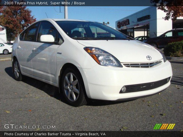 2008 Toyota Prius Hybrid in Super White