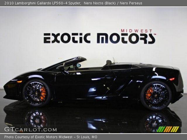 2010 Lamborghini Gallardo LP560-4 Spyder in Nero Noctis (Black)
