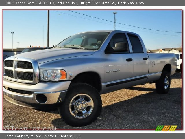 2004 Dodge Ram 2500 SLT Quad Cab 4x4 in Bright Silver Metallic