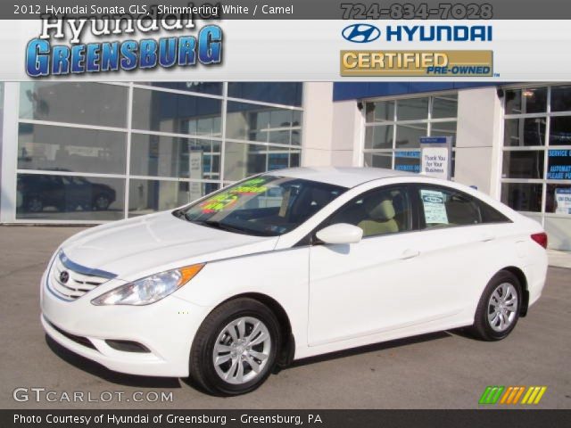 2012 Hyundai Sonata GLS in Shimmering White