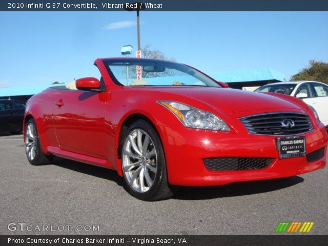 2010 Infiniti G 37 Convertible in Vibrant Red