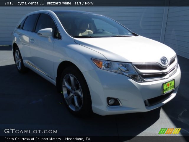 2013 Toyota Venza LE in Blizzard White Pearl