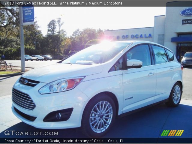 2013 Ford C-Max Hybrid SEL in White Platinum