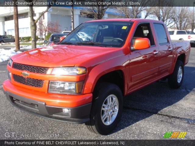 2012 Chevrolet Colorado LT Crew Cab 4x4 in Inferno Orange Metallic