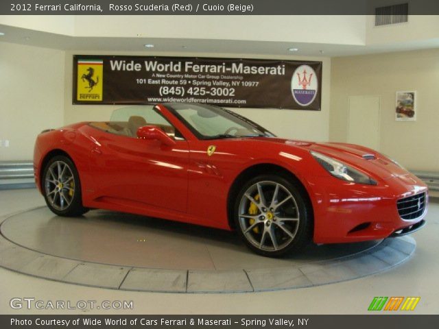 2012 Ferrari California  in Rosso Scuderia (Red)