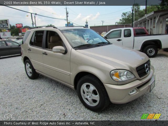 2003 Mercedes-Benz ML 350 4Matic in Desert Silver Metallic