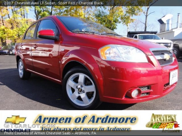 2007 Chevrolet Aveo LT Sedan in Sport Red