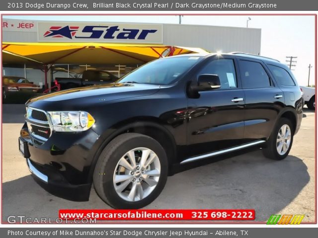 2013 Dodge Durango Crew in Brilliant Black Crystal Pearl