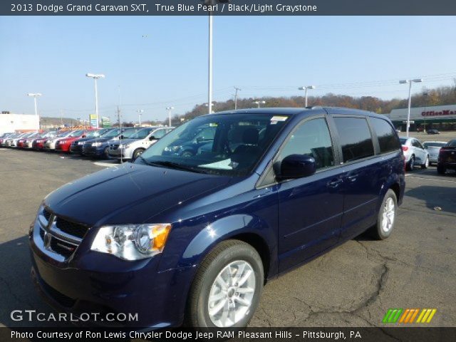 2013 Dodge Grand Caravan SXT in True Blue Pearl