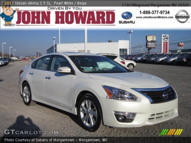 2013 Nissan Altima 2.5 SL in Pearl White