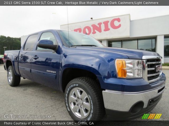 2013 GMC Sierra 1500 SLT Crew Cab in Heritage Blue Metallic