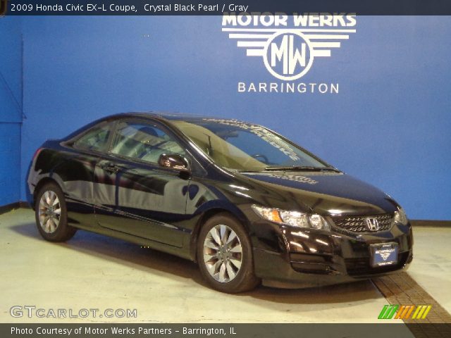 2009 Honda Civic EX-L Coupe in Crystal Black Pearl