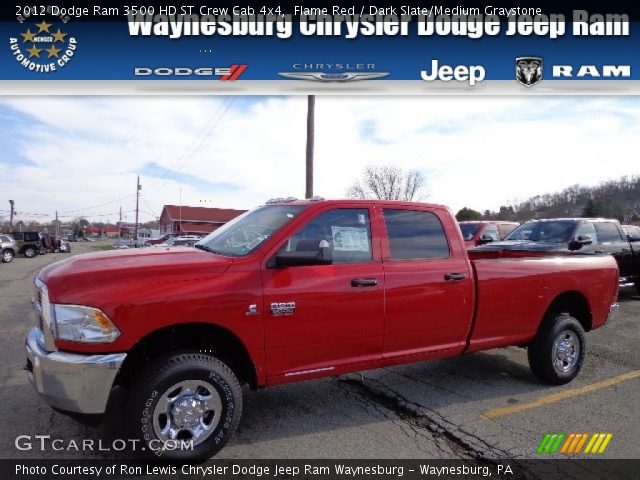 2012 Dodge Ram 3500 HD ST Crew Cab 4x4 in Flame Red