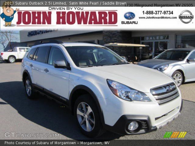 2013 Subaru Outback 2.5i Limited in Satin White Pearl