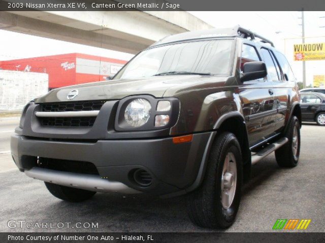 2003 Nissan Xterra XE V6 in Canteen Green Metallic