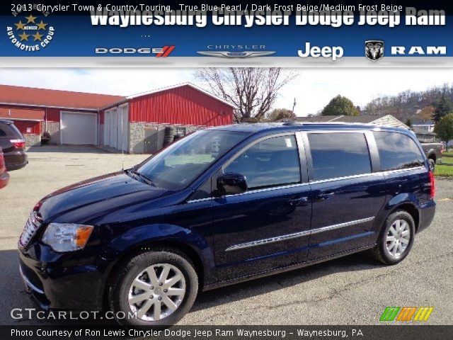2013 Chrysler Town & Country Touring in True Blue Pearl
